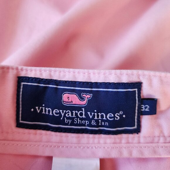 Vineyard Vines Club Short 9" Summer Twill Pink Shorts Mens 32 - Picture 6 of 10